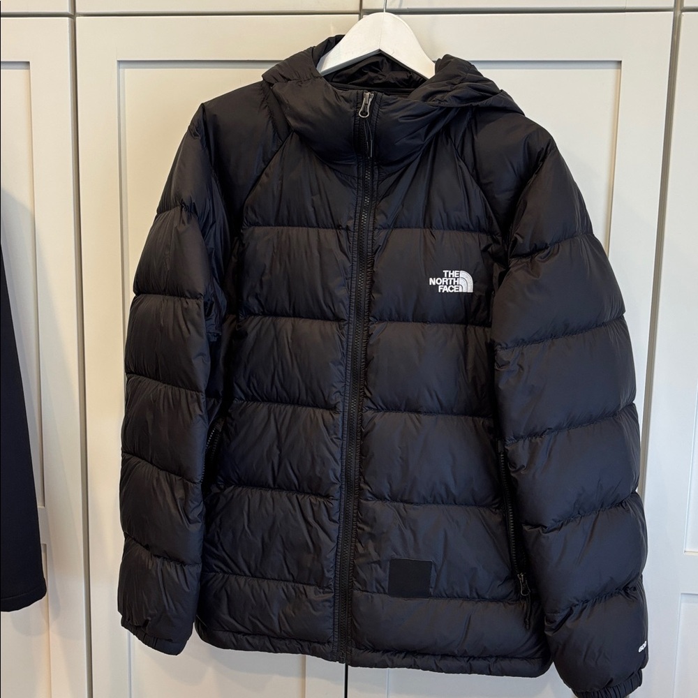 The North Face Men's Charcoal Puffer Jacket Large Black